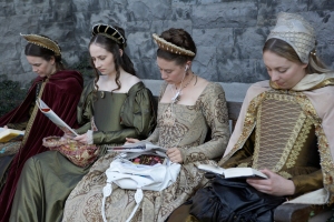 Ladies waiting on the set of The Tudors